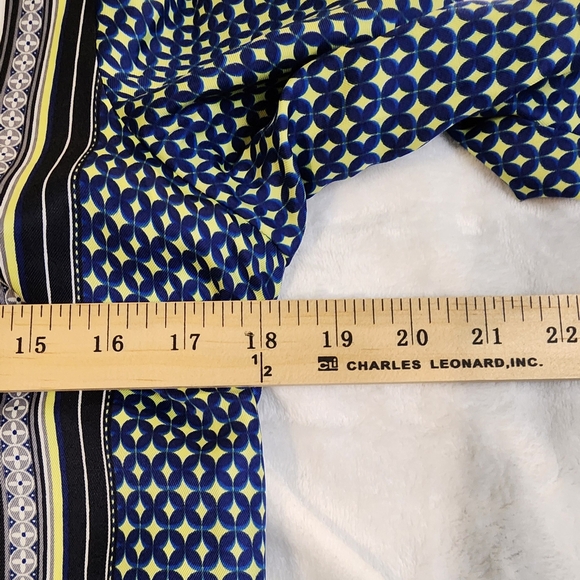 The Limited Chic Blue And Yellow Patterned Dress, Size Small, EUC - Picture 7 of 8